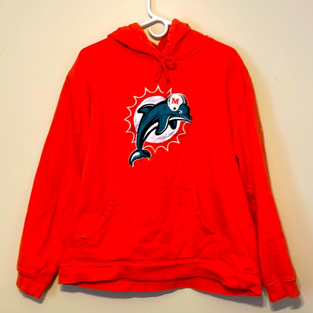 Reebok NFL Team Apparel Miami Dolphin Hoodie. Size L.